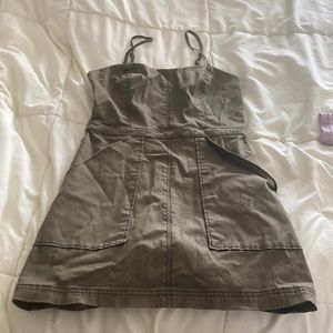 Urban Outfitters Army Green Dresa